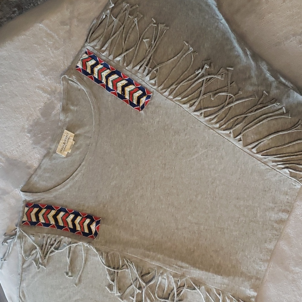 Ralph Lauren Fringed Top with beadwork